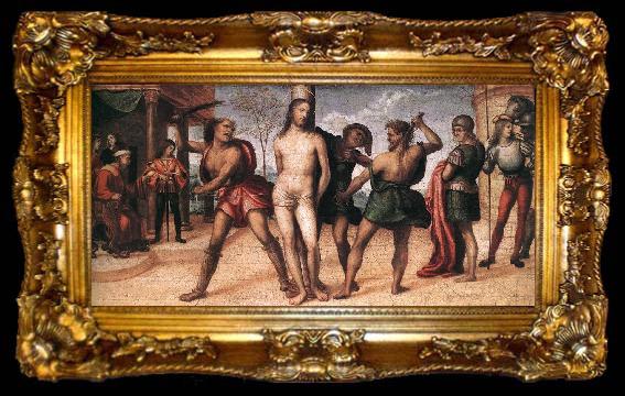 framed  SODOMA, Il Flagellation of Christ, ta009-2